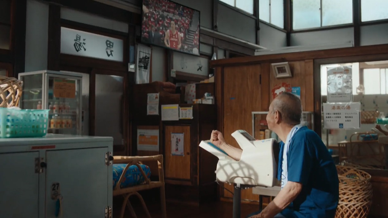 テレビCM「The Same Goal」編より。