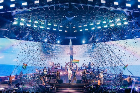 「Mrs. GREEN APPLE ARENA TOUR 2023 “NOAH no HAKOBUNE”」の様子。（撮影：田中聖太郎写真事務所）