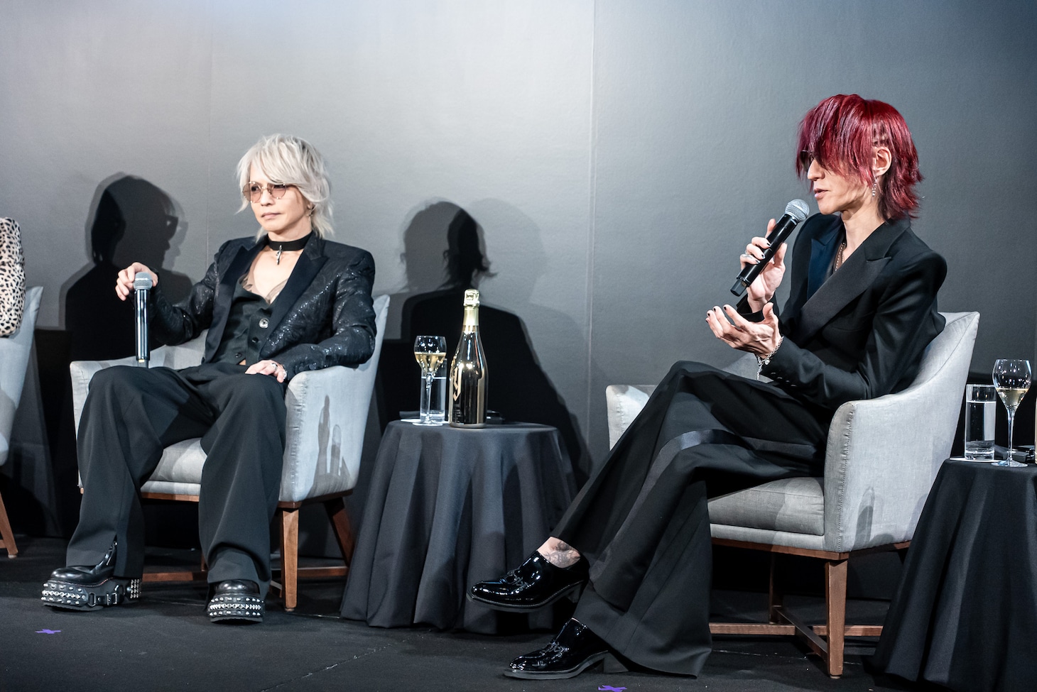 HYDEとSUGIZO。