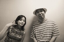 藤原さくら（Cho）と安部勇磨（Vo）。（Photo by Asami Nobuoka）