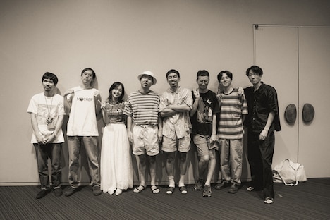 安部勇磨「Yuma Abe “Surprisingly Alright” Show at Sogetsu Hall」のバンドメンバー。(Photo by Asami Nobuoka)