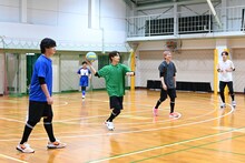 超特急とVegaesの試合の様子。