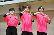 ICExの山本龍人、中村旺太郎、志賀李玖（左から）。