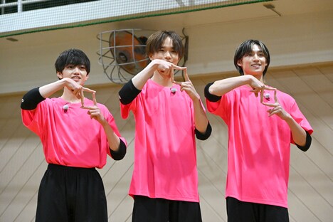 ICExの山本龍人、中村旺太郎、志賀李玖（左から）。