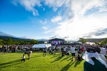 「エビ中 夏のファミリー遠足 略してファミえん in 山中湖 2023」の様子。