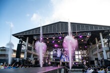 「エビ中 夏のファミリー遠足 略してファミえん in 山中湖 2023」の様子。