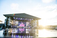 「エビ中 夏のファミリー遠足 略してファミえん in 山中湖 2023」の様子。