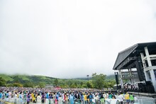 「エビ中 夏のファミリー遠足 略してファミえん in 山中湖 2023」2日目の様子。