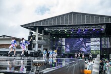 「エビ中 夏のファミリー遠足 略してファミえん in 山中湖 2023」2日目の様子。