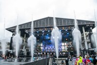 「エビ中 夏のファミリー遠足 略してファミえん in 山中湖 2023」2日目の様子。