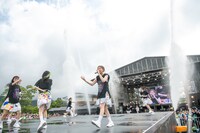 「エビ中 夏のファミリー遠足 略してファミえん in 山中湖 2023」2日目の様子。