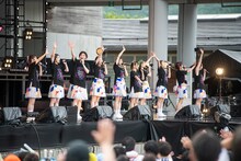 「エビ中 夏のファミリー遠足 略してファミえん in 山中湖 2023」2日目の様子。