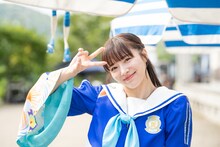 笑顔の中山莉子。