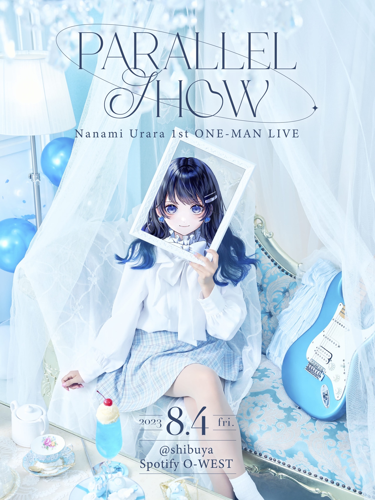 「Nanami Urara 1st ONE-MAN LIVE "Parallel Show"」告知ビジュアル