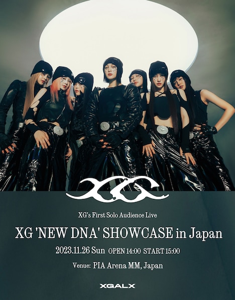 「XG 'NEW DNA' SHOWCASE in JAPAN」ビジュアル