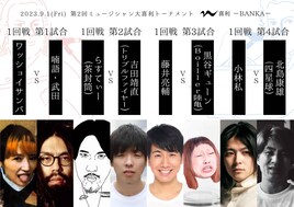 トリプルファイヤー吉田、四星球北島が大喜利イベントに出場!北島は小林私と対戦