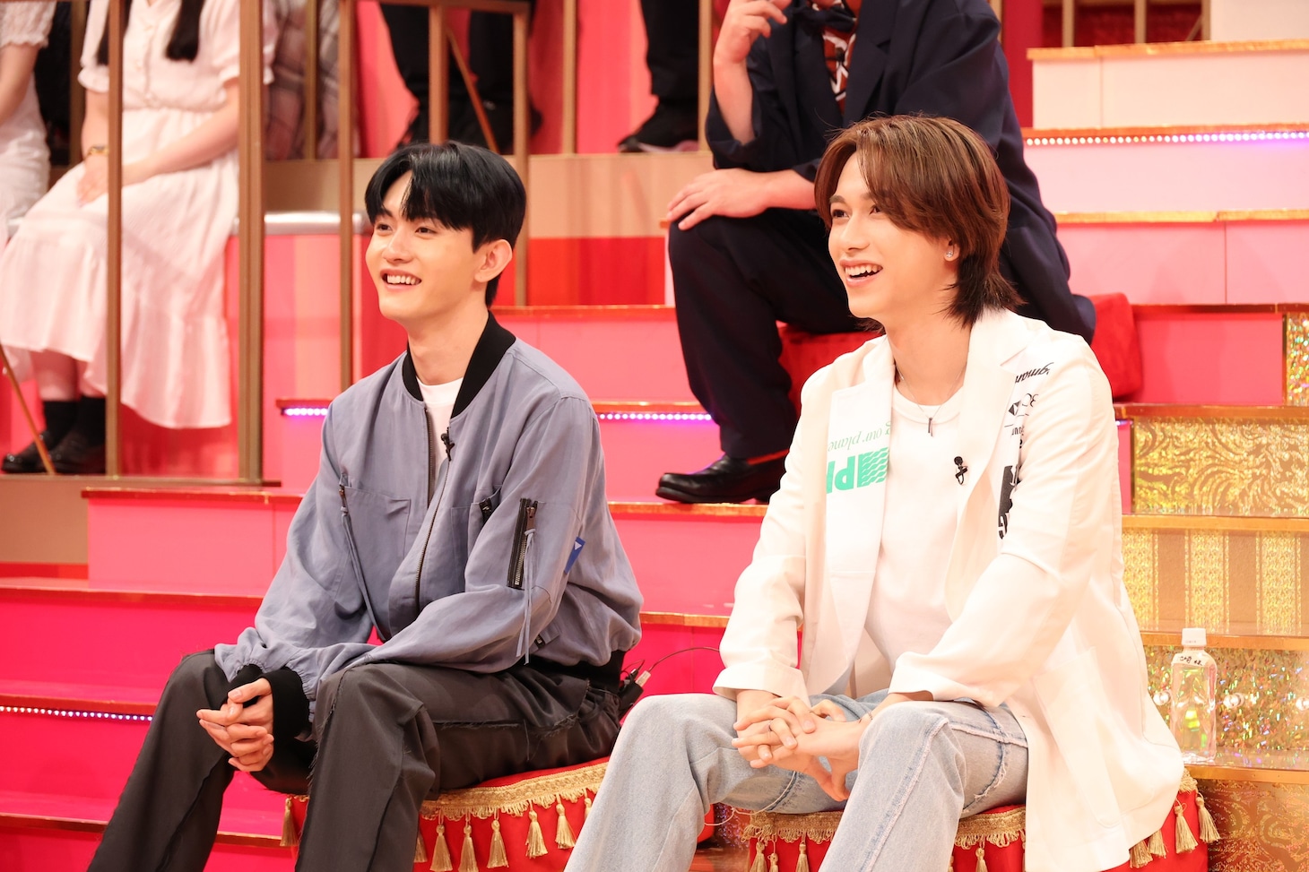INIの田島将吾と池崎理人。 (c)フジテレビ