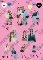 「mini」付録のA4ステッカーシート。