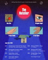 「The Hotelier / Oso Oso / Prince Daddy & The Hyena / Origami Angel Japan Tour 2023」告知ビジュアル