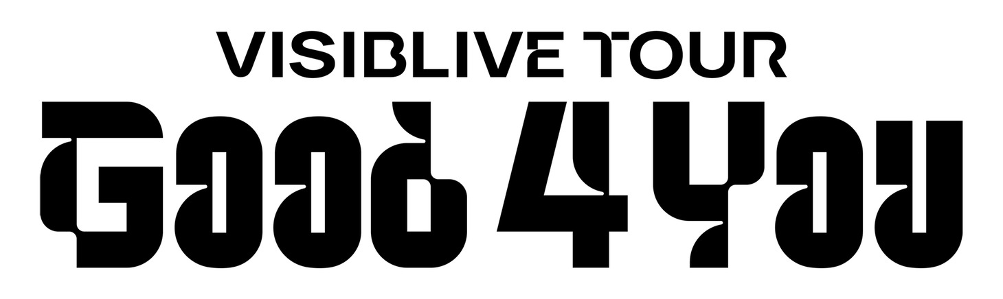 「アイドリッシュセブン VISIBLIVE TOUR "Good 4 You"」ロゴ (c)アイドリッシュセブン
