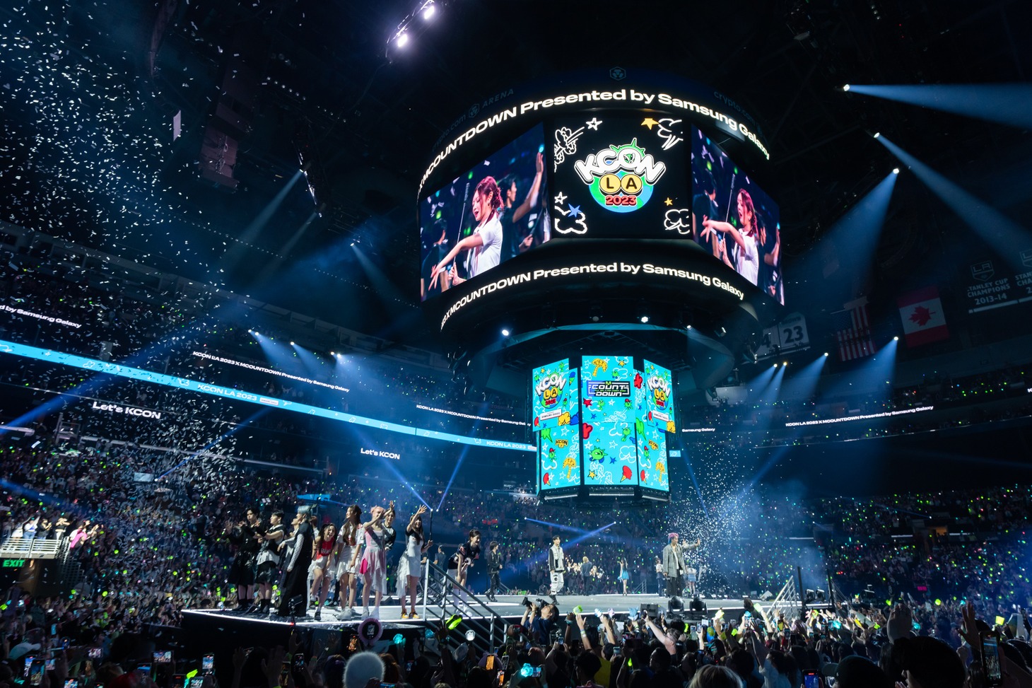 「KCON LA 2023」DAY1のエンディングの様子。(c)CJ ENM Co., Ltd, All Rights Reserved