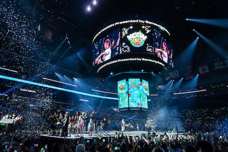 「KCON LA 2023」DAY1のエンディングの様子。(c)CJ ENM Co., Ltd, All Rights Reserved