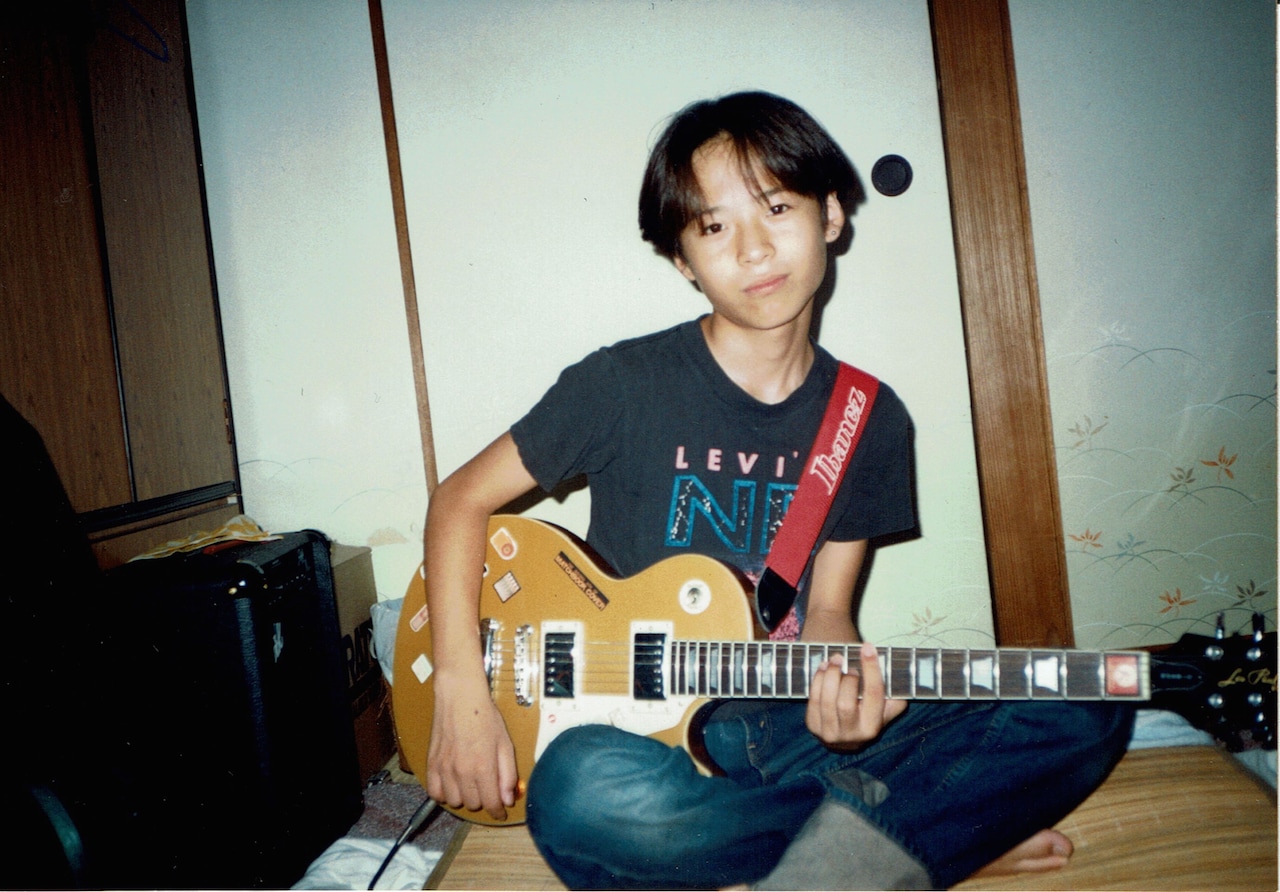 ギターを弾き始めた14歳の頃。