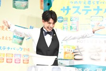 「きき湯～ごは『パッ！』と使えて『サッ！』としまえるかチャレンジ」をなんとか成功させた高地優吾（SixTONES）。