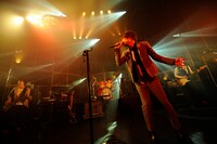 2008年12月、東京・赤坂BLITZで開催された椿屋四重奏のライブの様子。