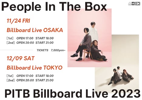People In The Box「PITB Billboard Live 2023」告知用画像