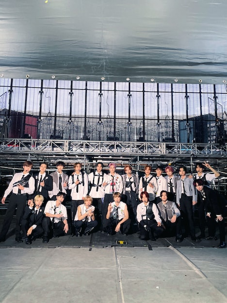 NCTの合同コンサート「NCT NATION : To The World」出演者の集合写真。（NCT Twitter @NCTsmtown）