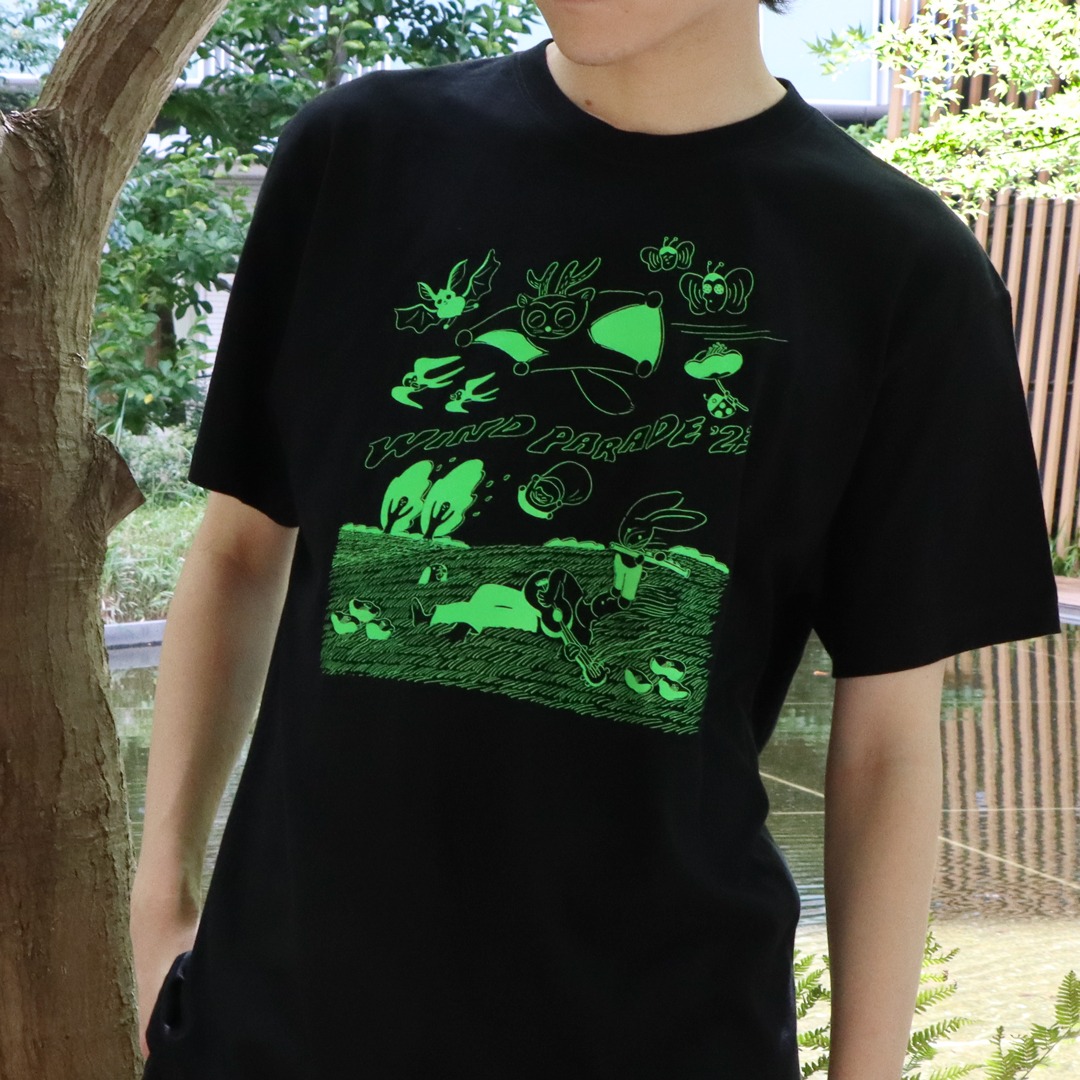 Tシャツ（ブラック）着用イメージ