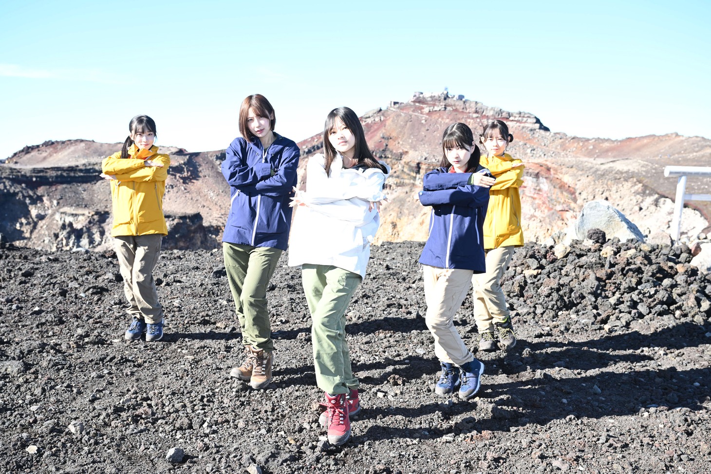 富士登山中の#ババババンビ。（撮影：斉藤明）