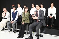 ドラマ「秘密を持った少年たち」制作発表会見の様子。