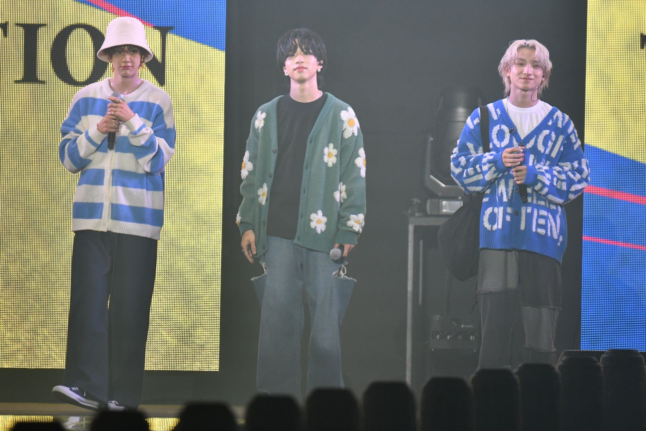 左からFUMINORI、SHOOT、FUMIYA。