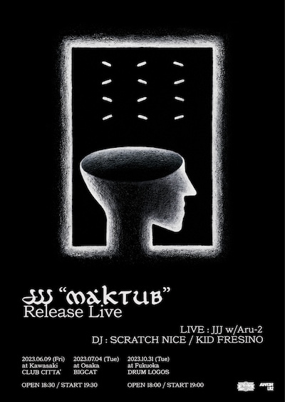 「JJJ "MAKTUB" Release Live」ポスタービジュアル
