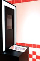 “4CUT”写真が撮影できるフォトブース。