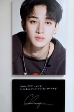 バンチャンの手書きメッセージとサイン。