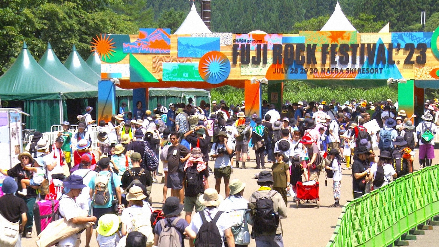 NHK総合「ドキュメント72時間 フジロック 待ち望んだ夏の日に」より。（写真提供：NHK）