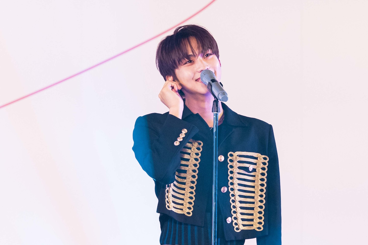 笑顔のJUNGWON。（撮影：曽我美芽）