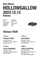 dip「HOLLOWGALLOW RELEASE TOUR」フライヤー