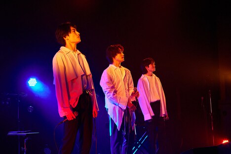 原因は自分にある。の武藤潤、大倉空人、小泉光咲（左から）。（撮影：武石早代）