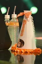 桜井えま生誕グッズの「えまいるメガホン」。