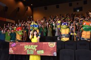 映画「ミュータント・タートルズ：ミュータント・パニック！」公開直前試写イベントの様子。