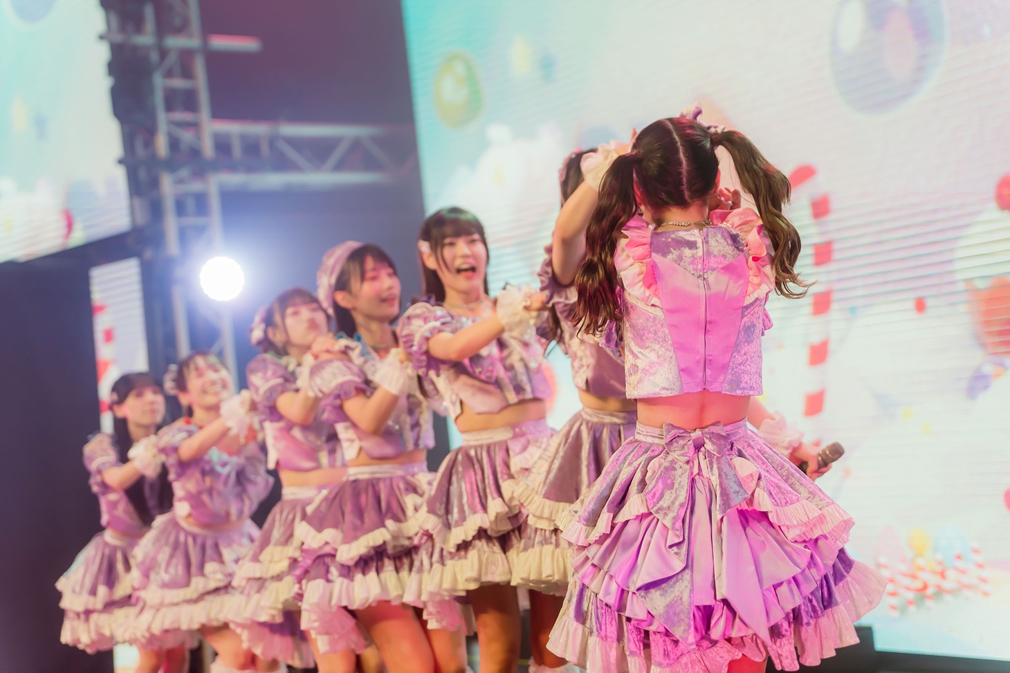 ideal pecoデビューライブ「first peco」の様子。（提供：株式会社iDL）