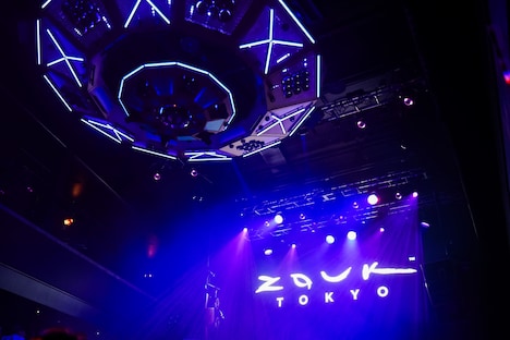 新オープンするナイトクラブ「Zouk Tokyo」の様子。