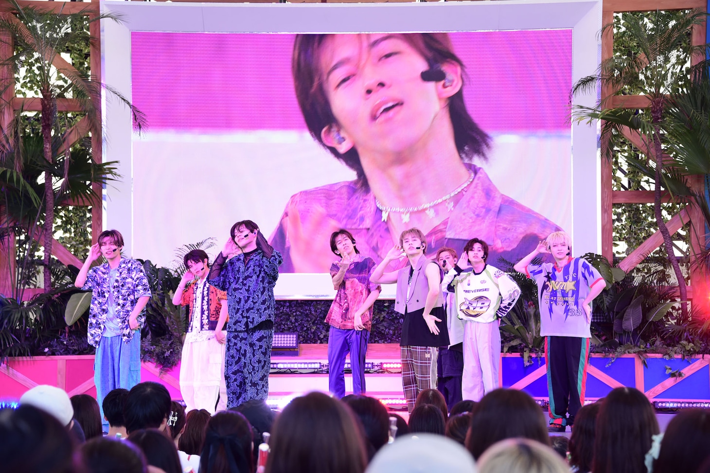 ライブコーナーの様子。