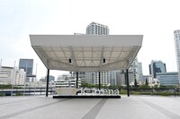 ミュージックテラスに設置されたKアリーナのオブジェ。