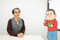 くりさんに質問するキニナル君。