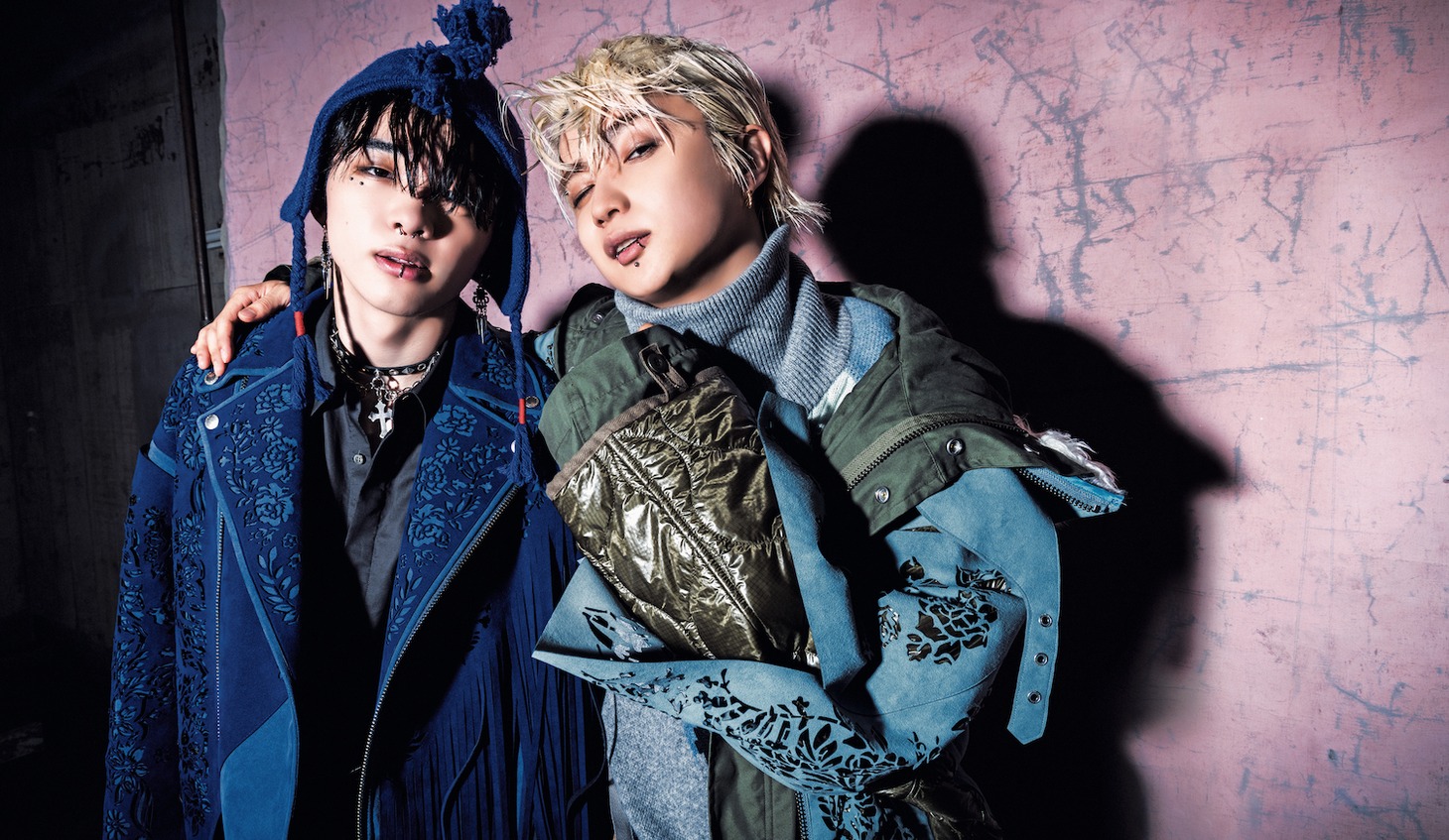 JUNONとRYUHEI。（撮影：稲垣雄）